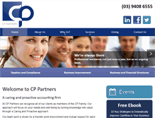 Tablet Screenshot of cppartners.com.au